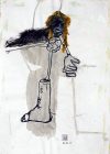 "Sans titre" technique mixte sur papier, 1993-95