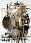 "Sans titre" technique mixte sur papier, 1993-95
