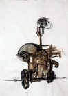 "Sans titre" technique mixte sur papier, 1993-95
