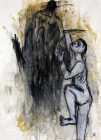 "Sans titre" technique mixte sur papier, 1993-95