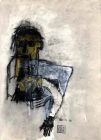 "Sans titre" technique mixte sur papier, 1995